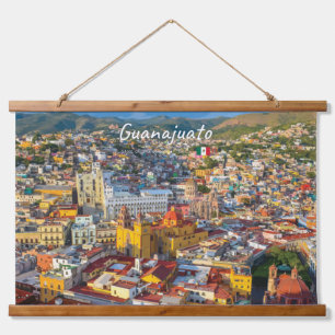 Guanajuato, Mexico - Colorful Cityscape Hanging Tapestry
