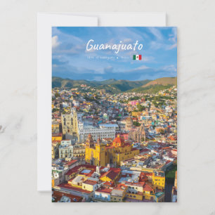 Guanajuato, Mexico - Colorful Cityscape Invitation