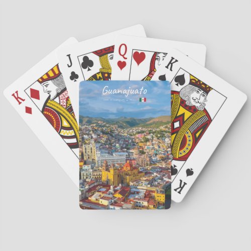 Guanajuato, Mexico - Colorful Cityscape Poker Cards