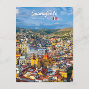 Guanajuato, Mexico - Colorful Cityscape Postcard
