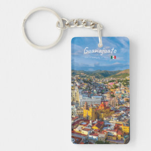 Guanajuato, Mexico - Colorful Cityscape Slim Keychain