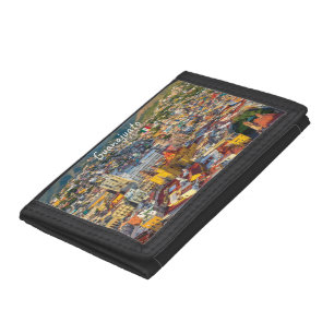Guanajuato, Mexico - Colorful Cityscape Trifold Wallet
