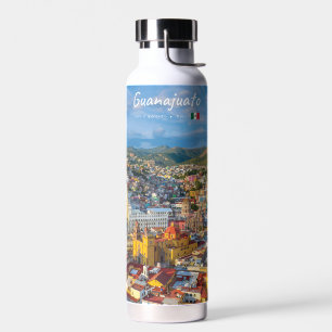 Guanajuato, Mexico - Colorful Cityscape Water Bottle