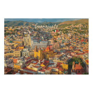 Guanajuato, Mexico - Colorful Cityscape Wood Wall Art