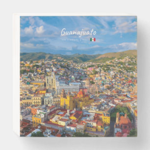 Guanajuato, Mexico - Colorful Cityscape Wooden Box Sign
