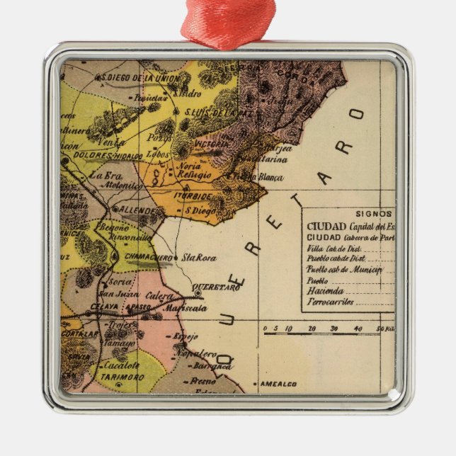 Guanajuato, Mexico Metal Ornament (Front)