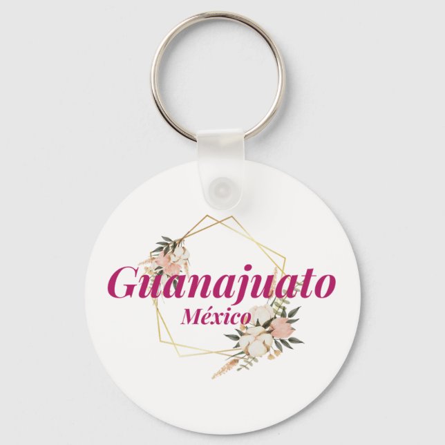 Guanajuato Mexico Travel Destination Bridesmaid Keychain (Front)