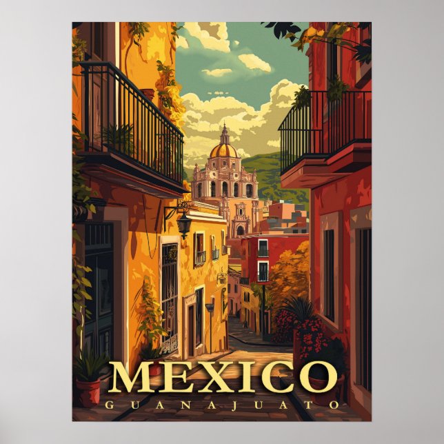 Guanajuato, Mexico Vintage Poster (Front)