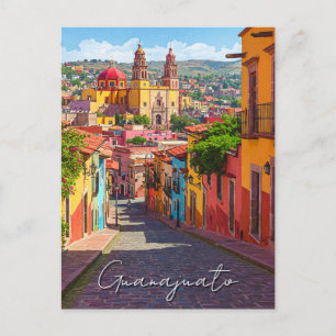 Guanajuato Mexico Watercolor Postcard