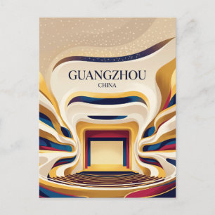 Guangzhou Opera House Main Hall China Postcard