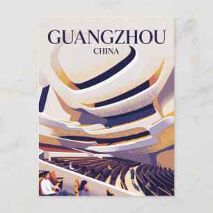 Guangzhou Opera House Main Hall China Postcard