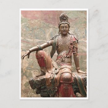 Guanyin Bodhisattva Ancient Chinese Buddhism Postcard by SayWhatYouLike at Zazzle