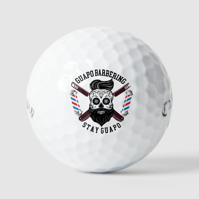 Guapo Barbering Custom Callaway Supersoft Golf Balls (Front)