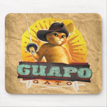 Guapo Gato Mouse Pad by pussinboots at Zazzle