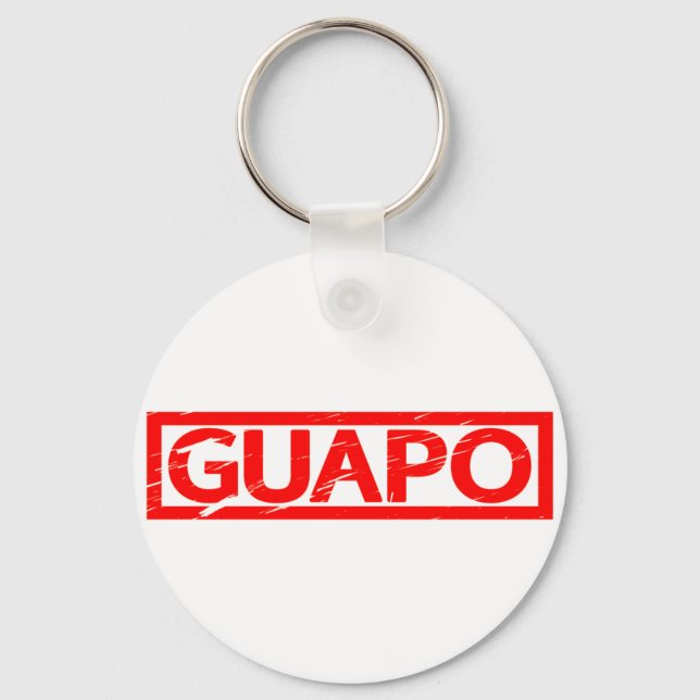 Guapo Stamp Keychain (Front)