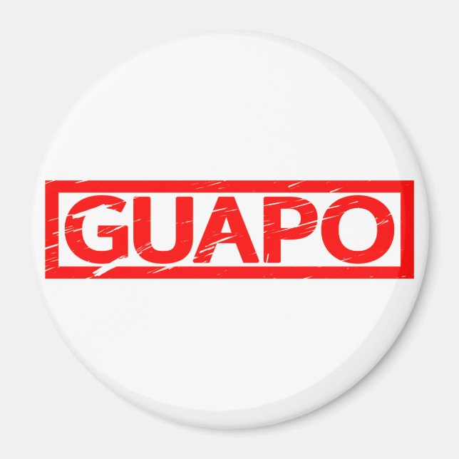 Guapo Stamp Magnet (Front)