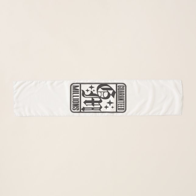 Guaranteed Millions Scarf - Vertical logo (Front (Horizontal))