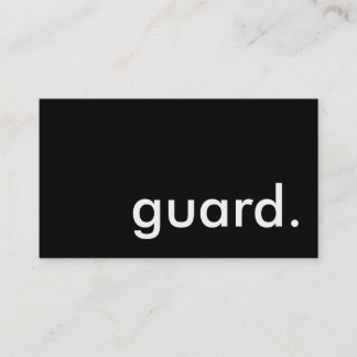 guard. business card