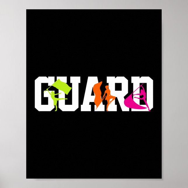 Guard Color Guard Marching Band Poster (Front)