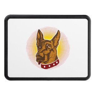 Guard Dog Belgian Malinois Shepherd Hitch Cover