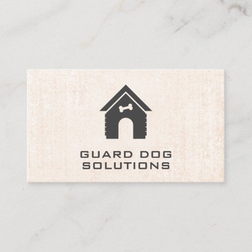 Guard Dog  Dog House  Trainer Business Card