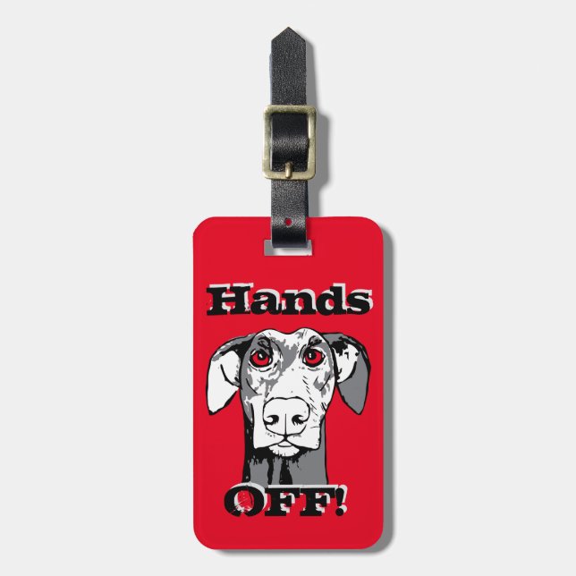 Guard dog luggage tag (Front Vertical)