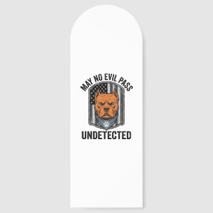 Guard Dog May No Evil Pass Vintage Vector Design Bookmarks