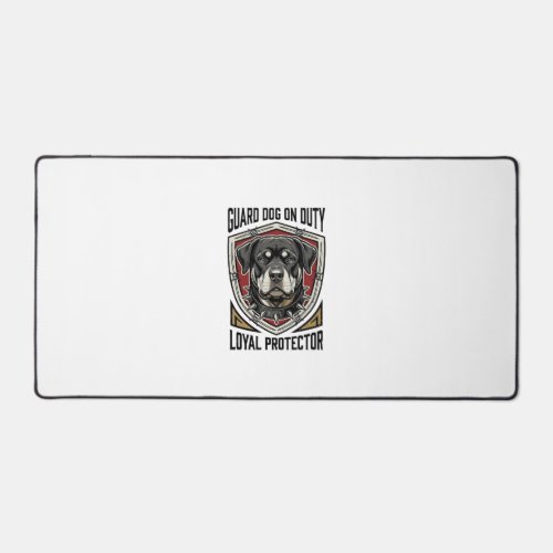 Guard Dog Shirt Vintage Engraved Protector Art_1 Desk Mat