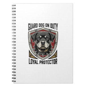 Guard Dog Shirt Vintage Engraved Protector Art_1 Notebook