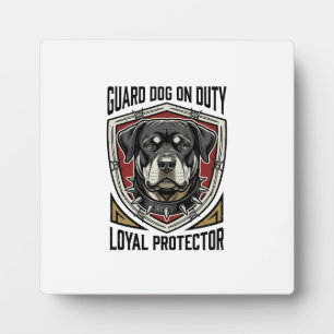 Guard Dog Shirt Vintage Engraved Protector Art_1 Plaque