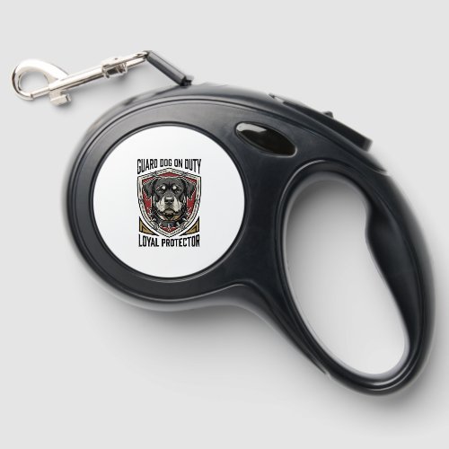 Guard Dog Shirt Vintage Engraved Protector Art_1 Retractable Pet Leash