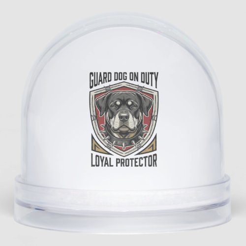 Guard Dog Shirt Vintage Engraved Protector Art_1 Snow Globe