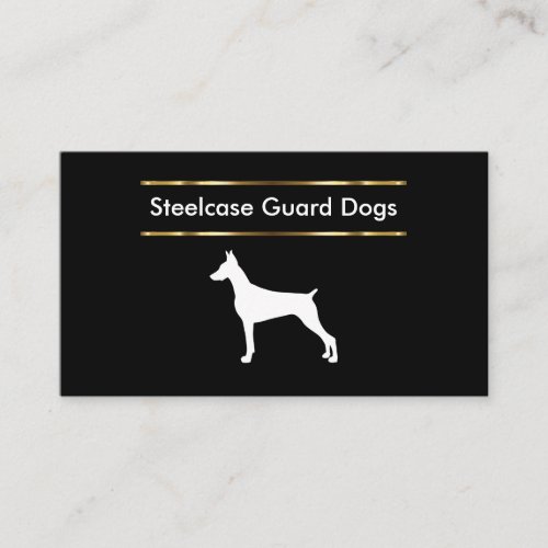 Guard Dog Training And Sales Business Card