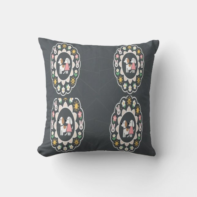 guard is faithful throw pillow (Front)