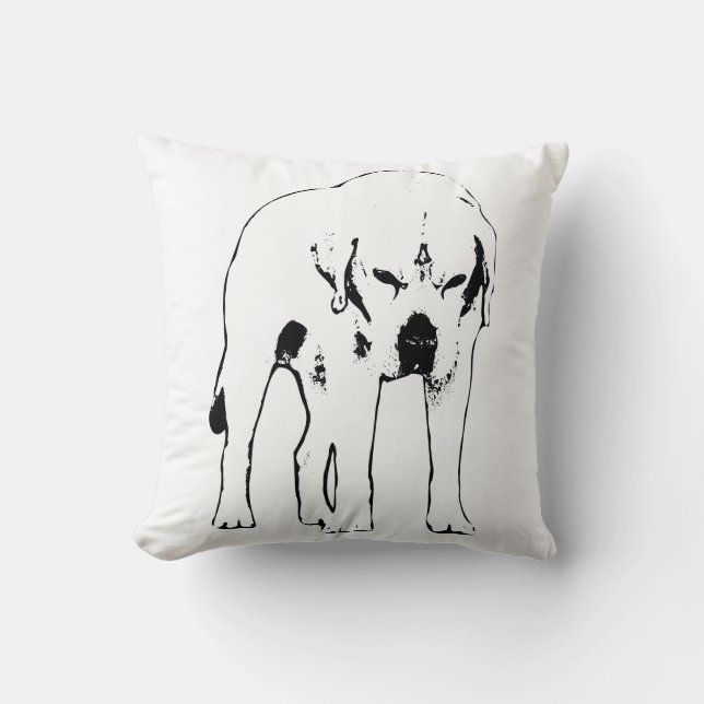 Guard Mode On Throw Pillow (Front)