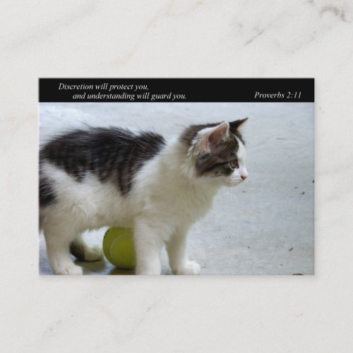 Guard You (Cat) Business or Calling Cards Business Card Template