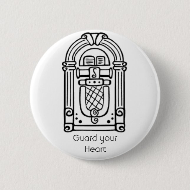 Guard your Heart Pinback Button (Front)