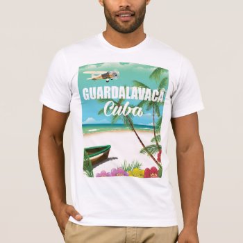 Guardalavaca Beach Vacation Poster T-shirt by bartonleclaydesign at Zazzle