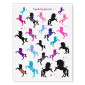 Guarded by Unicorns - Temporary Tattoos (Front)