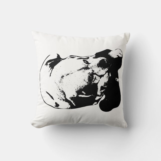 Guarded Comfort Throw Pillow (Front)