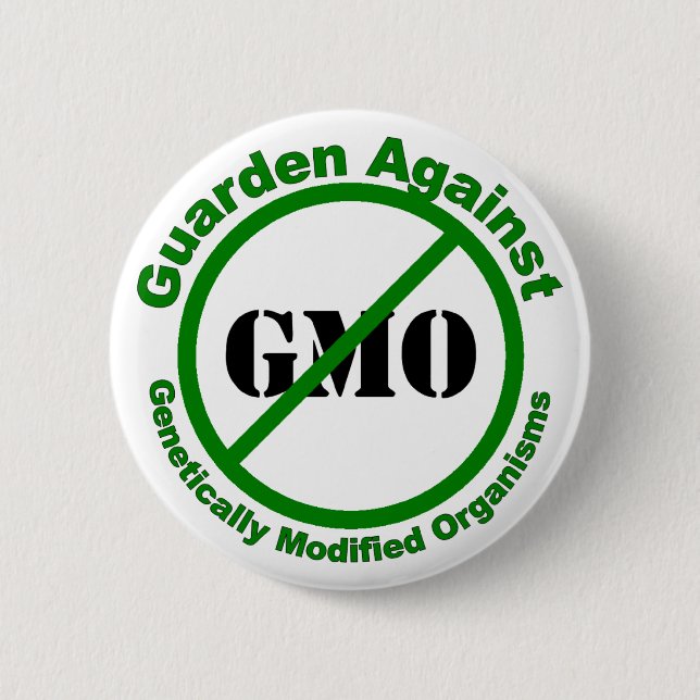 Guarden Against GMO Pinback Button (Front)