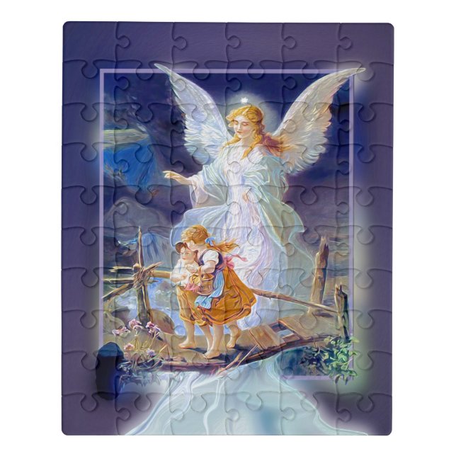 Guardian and with Children and Bridge Jigsaw Puzzle (Puzzle Vertical)