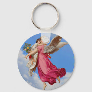 Guardian Angel And Child Keychain
