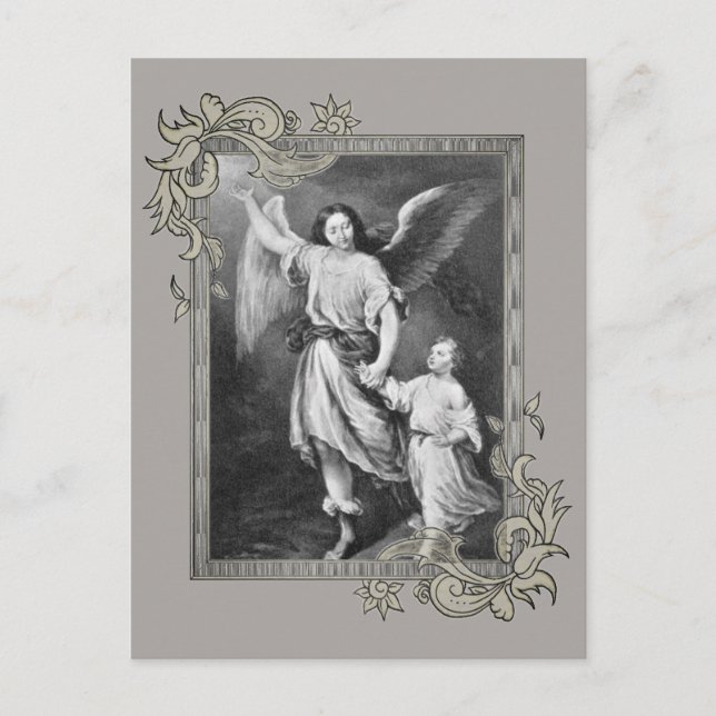 Guardian Angel And Child Postcard (Front)