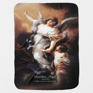 Guardian Angel Angele Dei Baby Blanket