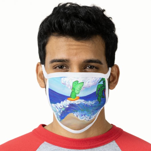 Guardian Angel Art Custom Design Face Mask (Worn Him)