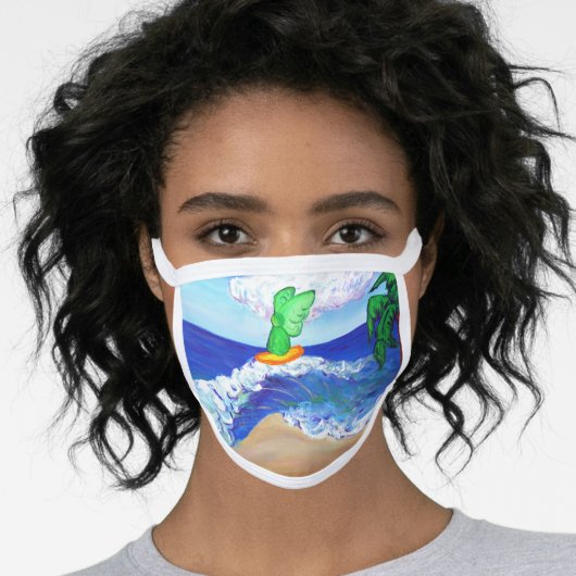 Guardian Angel Art Custom Design Face Mask (Worn Her)