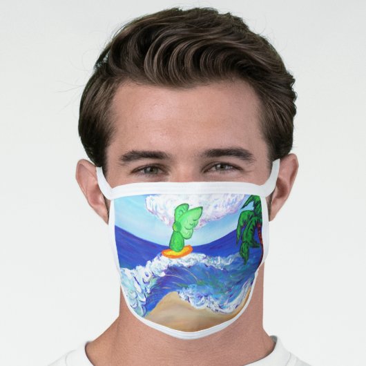 Guardian Angel Art Custom Design Face Mask (Worn Him)