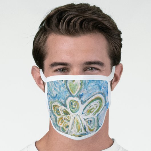 Guardian Angel Art Custom Design Face Mask (Worn Him)