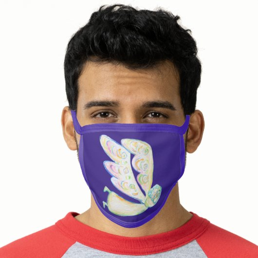 Guardian Angel Art Custom Design Face Mask (Worn Him)